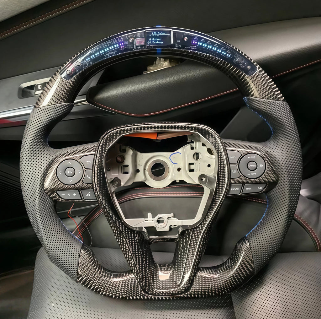 Carbon Fiber LED Steering Wheel for 12th Gen Toyota Corolla