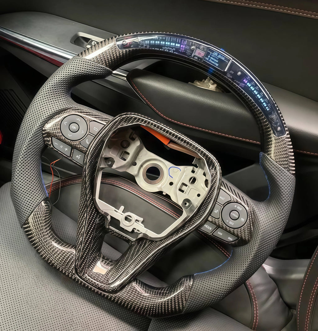 Carbon Fiber LED Steering Wheel for 12th Gen Toyota Corolla
