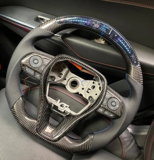 Carbon Fiber LED Steering Wheel for 12th Gen Toyota Corolla