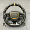 Carbon Fiber Steering Wheel For Dodge Charger Challenger 2016‑2023 Durango 2014‑2023