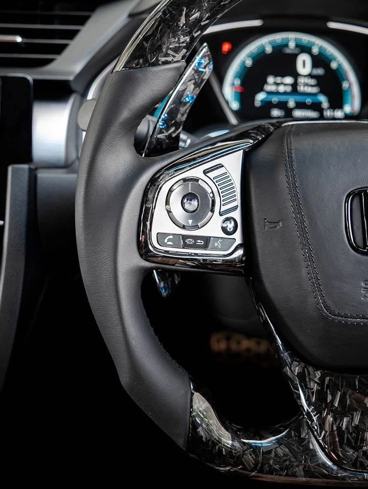 Forged Carbon Fiber Steering Wheel Fits Honda Civic FC 10th Gen Sedan