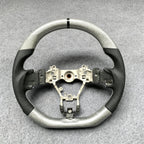 Silver Carbon Fiber Steering Wheel Fits Subaru WRX / STI 2015-2021