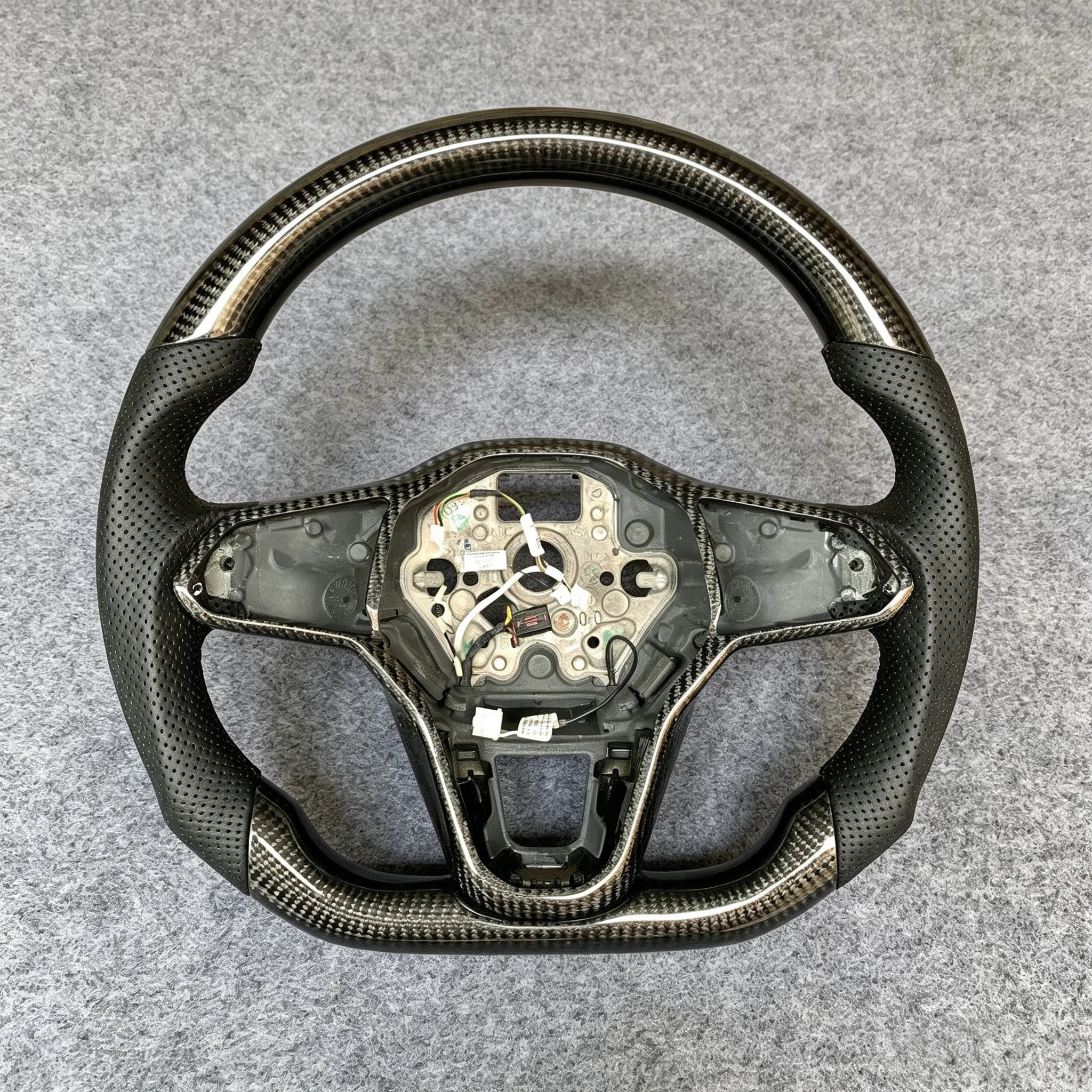 Carbon Fiber Steering Wheel Fits VW MK8 Golf GTI R Jetta 2020-2026