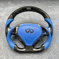 LED Carbon Fiber Steering Wheel Fits Infiniti G37 2007-2015