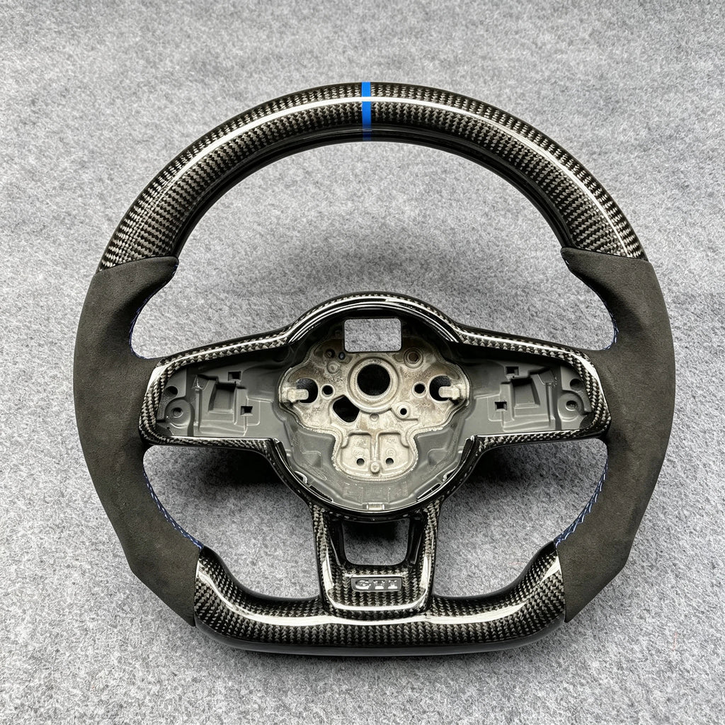 Carbon Fiber Steering Wheel For Volkswagen Golf MK7 GTI R Jetta 2014-2020