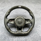 LED Forged Carbon Fiber Steering Wheel Fits VW Mk7 Mk7.5 GTI R