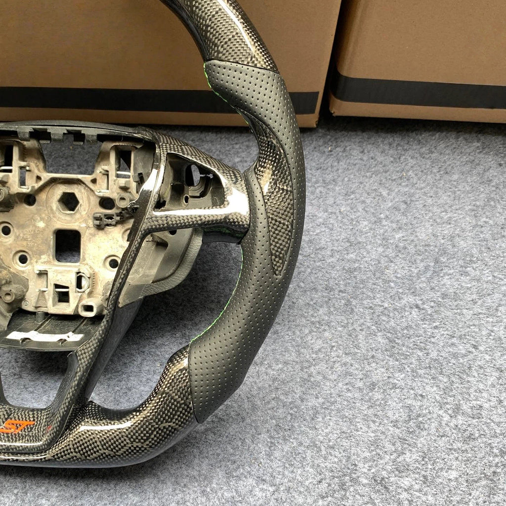 Honeycomb Carbon Fiber Steering Wheel Fits Ford Fusion Mondeo Edge 2013-2020