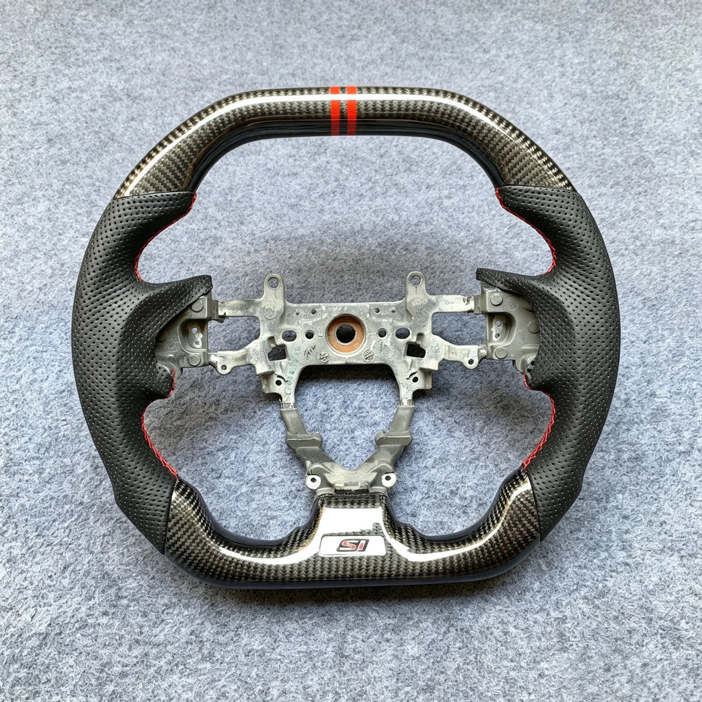 Carbon Fiber Steering Wheel Fits Honda 9th Gen Civic 2012-2015