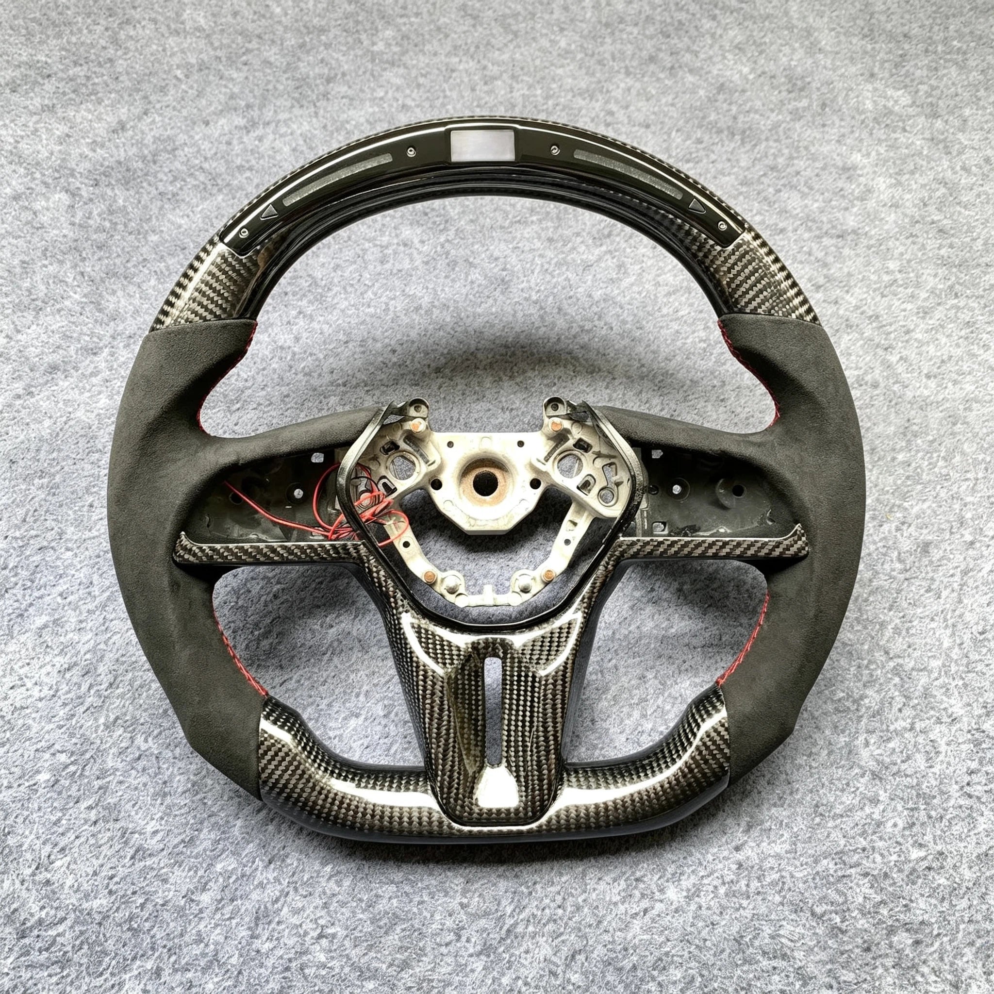 LED Carbon Fiber Steering Wheel Fits Nissan GT-R R50 2017-2025