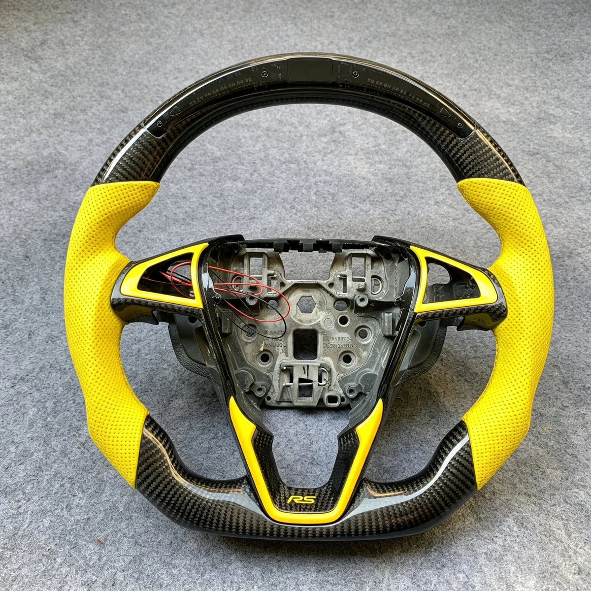 LED Carbon Fiber Steering Wheel Fits 2013-2018 Ford Fusion / Mondeo / Edge