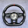 Custom Carbon Fiber Steering Wheel Fits Audi A3 S3 RS3 A4 A5 S4 S5 RS4 RS5 2017+