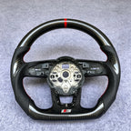 Custom Carbon Fiber Steering Wheel Fits Audi A3 S3 RS3 A4 A5 S4 S5 RS4 RS5 2017+