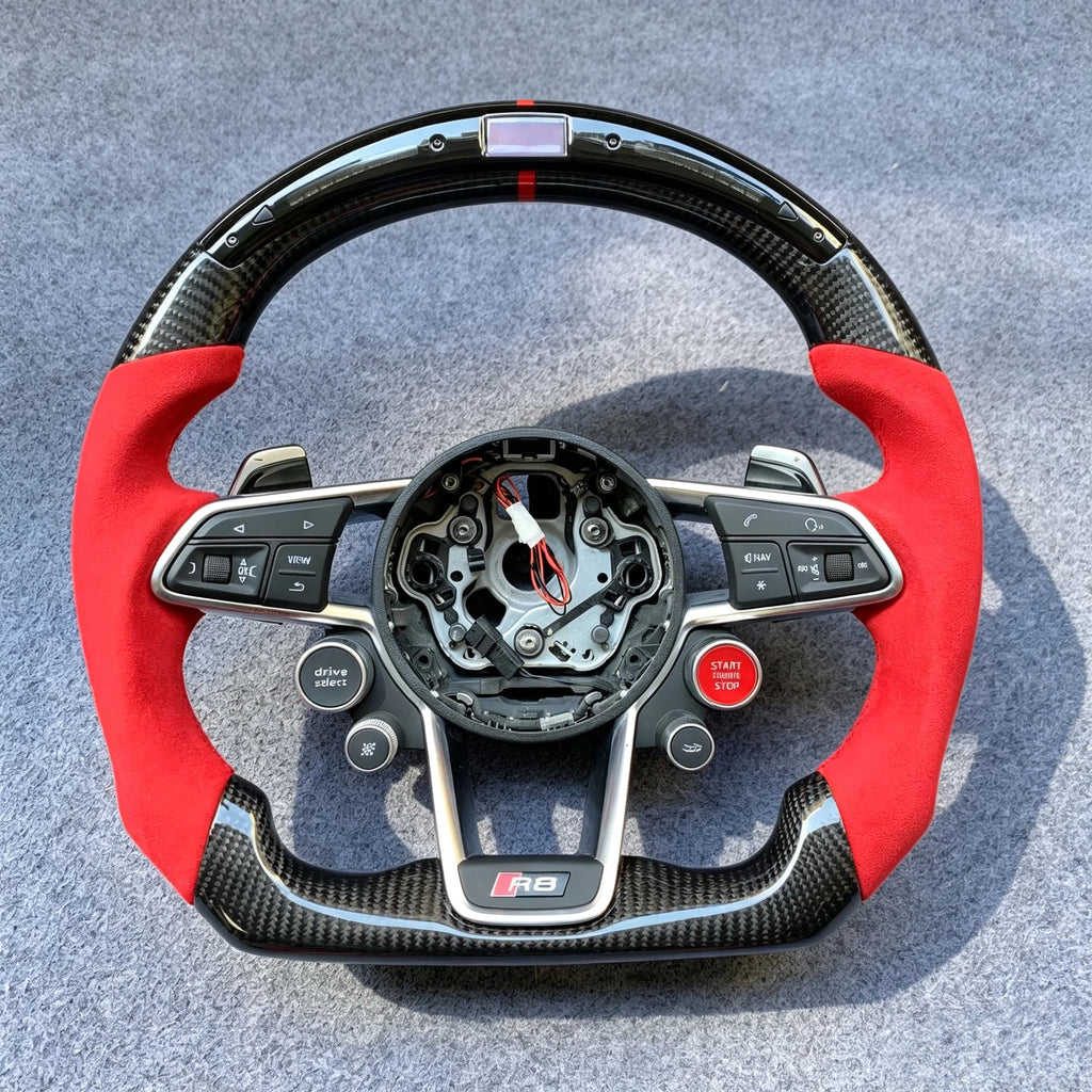 Carbon Fiber Steering Wheel For Audi TTRS TTS MK3 R8 MK2 2016-2026