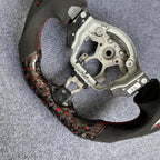 Red Forged Carbon Fiber Steering Wheel Fits Nissan 370Z 2009-2020