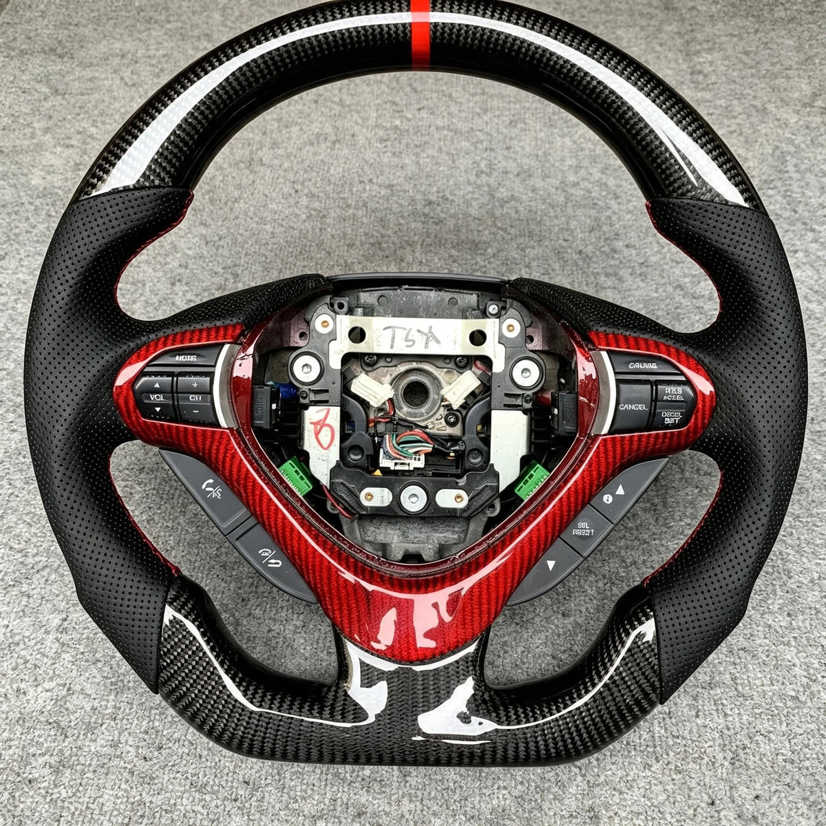 Carbon Fiber Steering Wheel Fits Acura TSX / Honda CU2 2009-2014