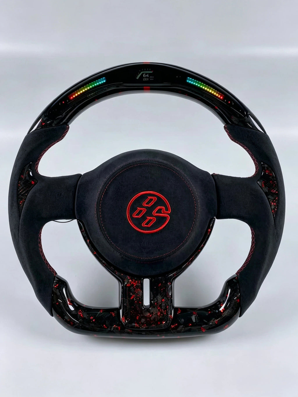LED Red Forged Carbon Fiber Steering Wheel Fits Toyota GT86 FR-S BRZ 2013–2016