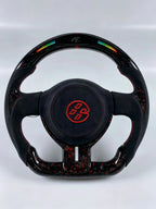 LED Red Forged Carbon Fiber Steering Wheel Fits Toyota GT86 FR-S BRZ 2013–2016