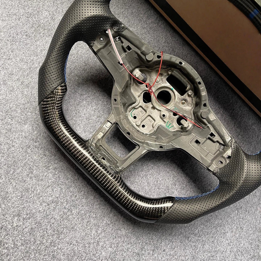 LED Carbon Fiber Steering Wheel Fits VW MK7 GTI R Jetta