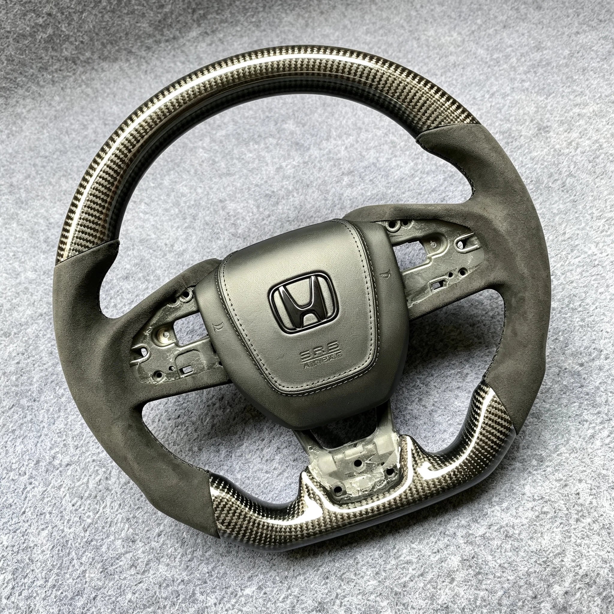 Carbon Fiber Steering Wheel Fits Honda 10th Gen Civic 2016-2021