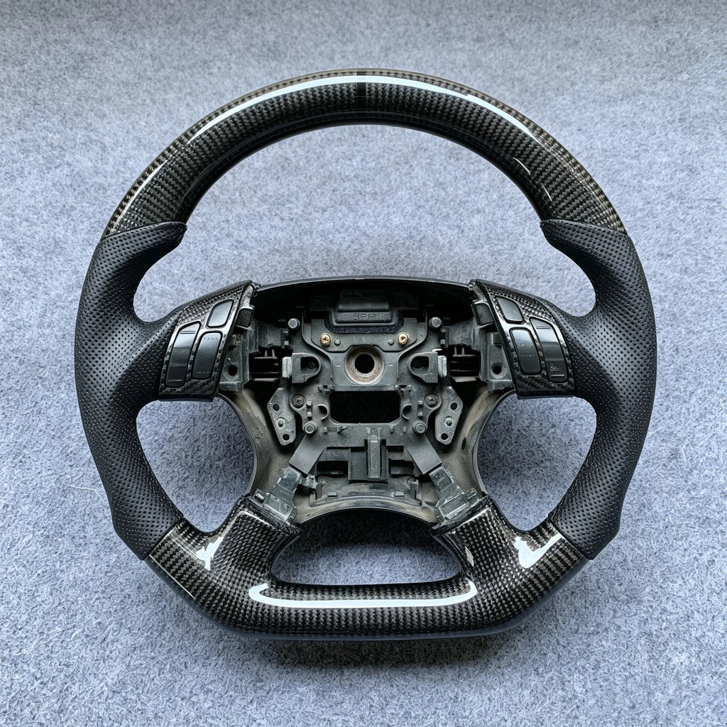 Custom Carbon Fiber Steering Wheel For 7th Gen Accord 2003-2007 LX EX DX V6