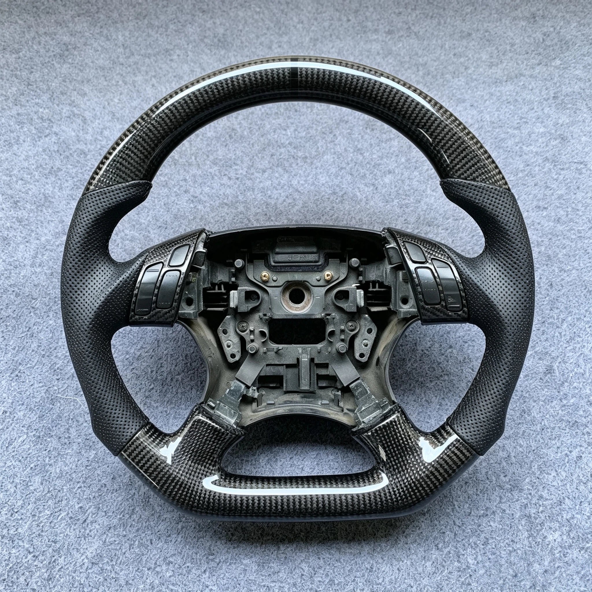 Custom Carbon Fiber Steering Wheel For 7th Gen Accord 2003-2007 LX EX DX V6