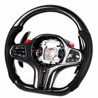 Carbon Fiber Steering Wheel Fits BMW M8, X5M, F90 M5, G80 M3, M4, M850i, X6M, X4M, X3M 2017-2021