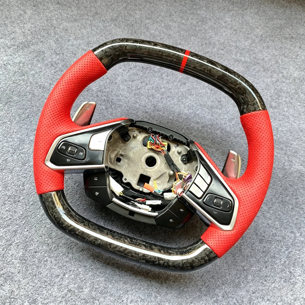 Forged Carbon Fiber Steering Wheel Fits Corvette C8 Z06 2020-2026