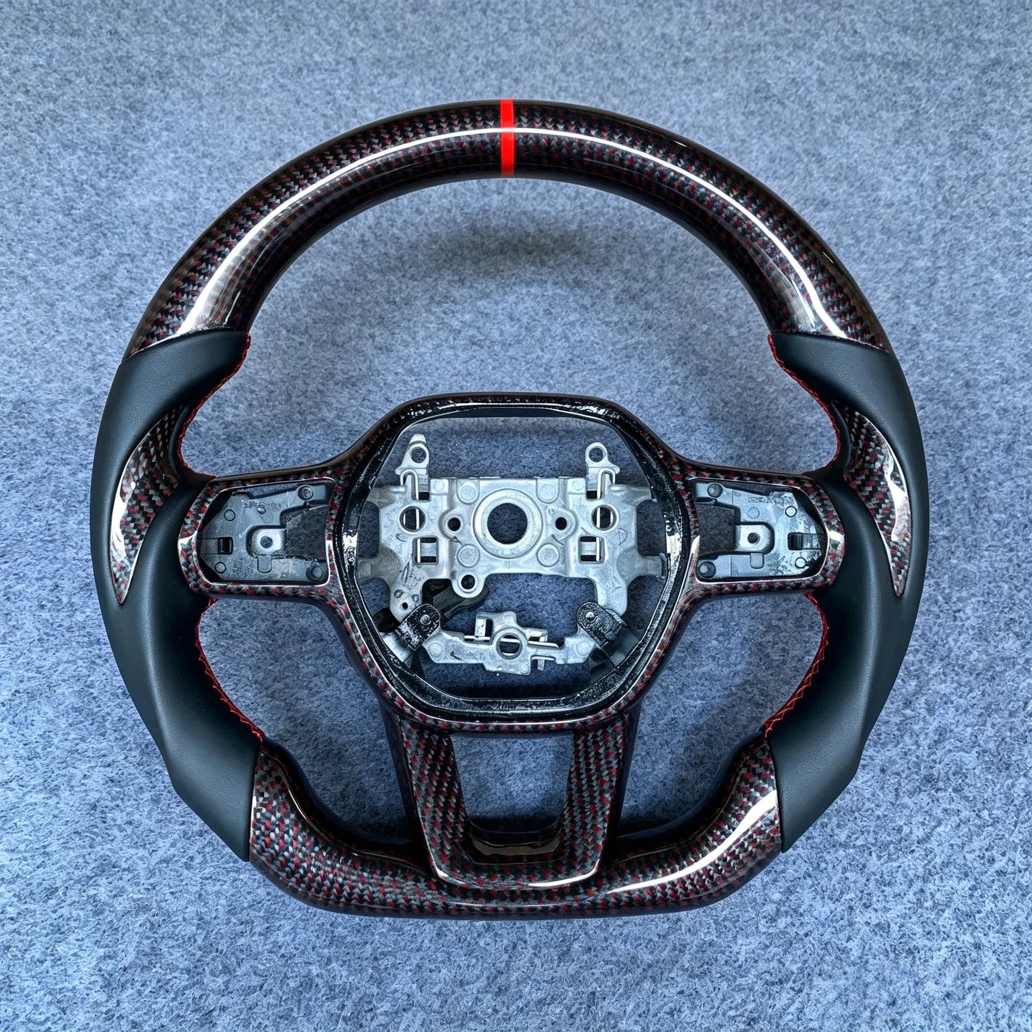 Carbon Fiber Steering Wheel Fits 11th Gen Honda Civic 2022-2026