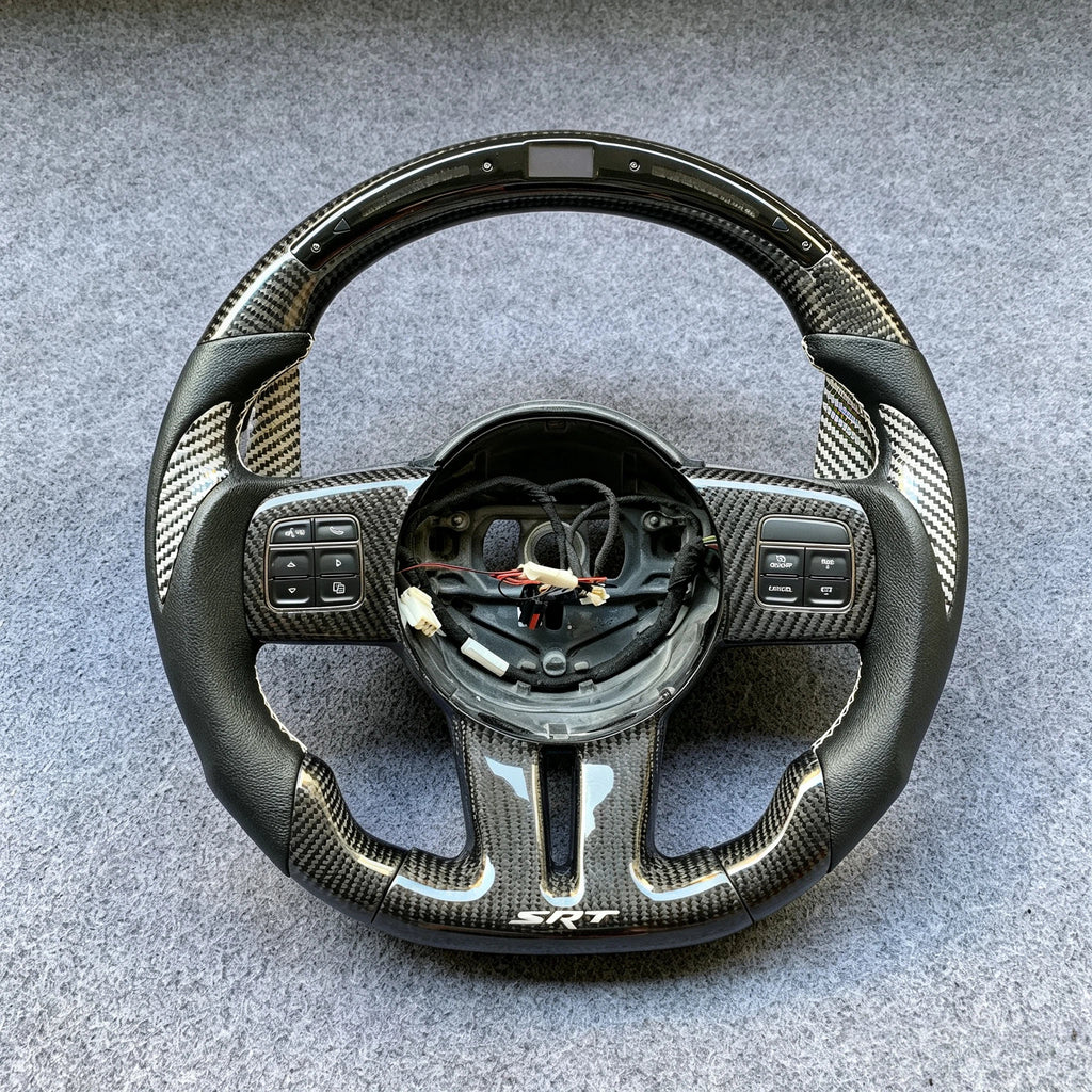 LED Carbon Fiber Steering Wheel Fits Jeep Grand Cherokee 2011-2013