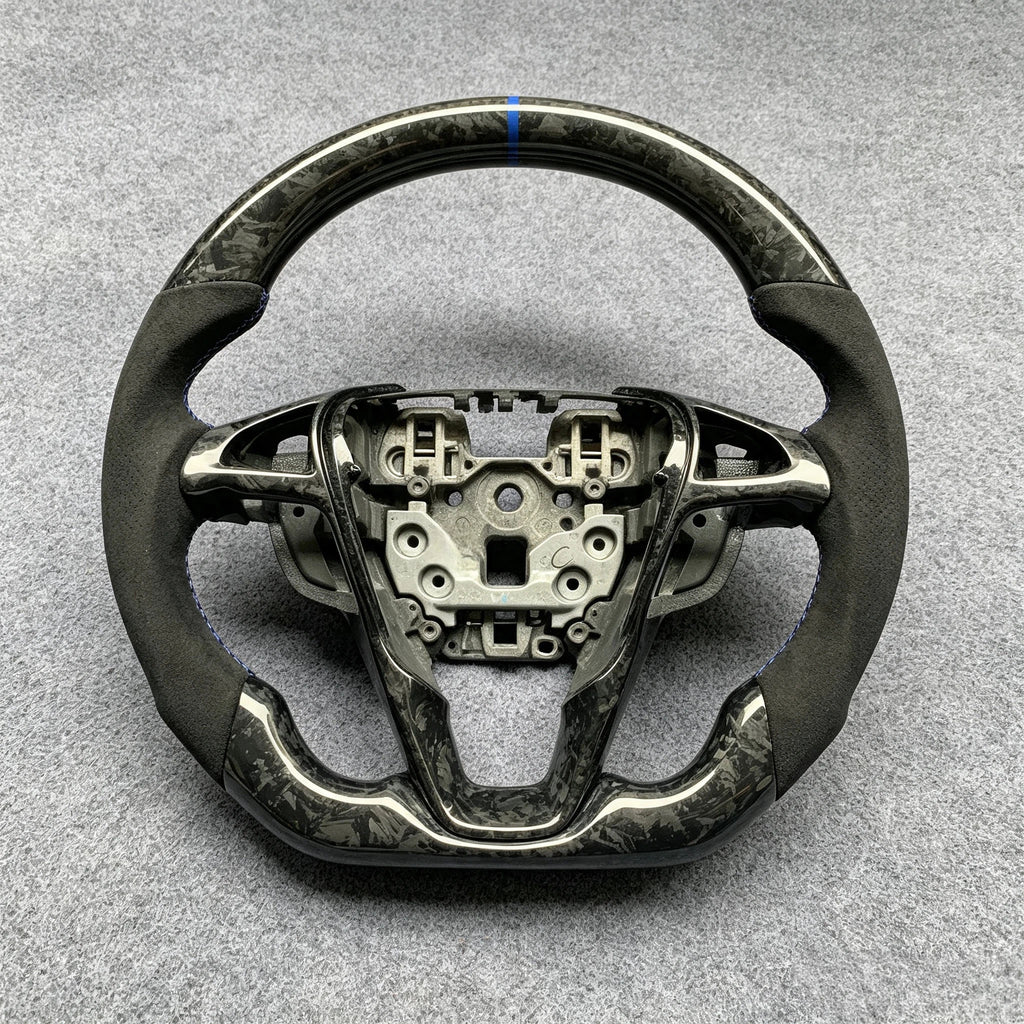 Forged Carbon Fiber Steering Wheel Fits Ford Edge SE ST AWD, Fusion, Mondeo MK5, S-Max 2013-2020