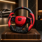 Honda Civic 2016-2021 Forged Carbon Fiber Steering Wheel Custom Fit 10th Gen