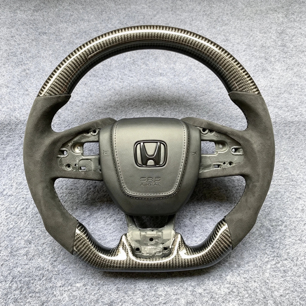 Carbon Fiber Steering Wheel Fits Honda 10th Gen Civic 2016-2021