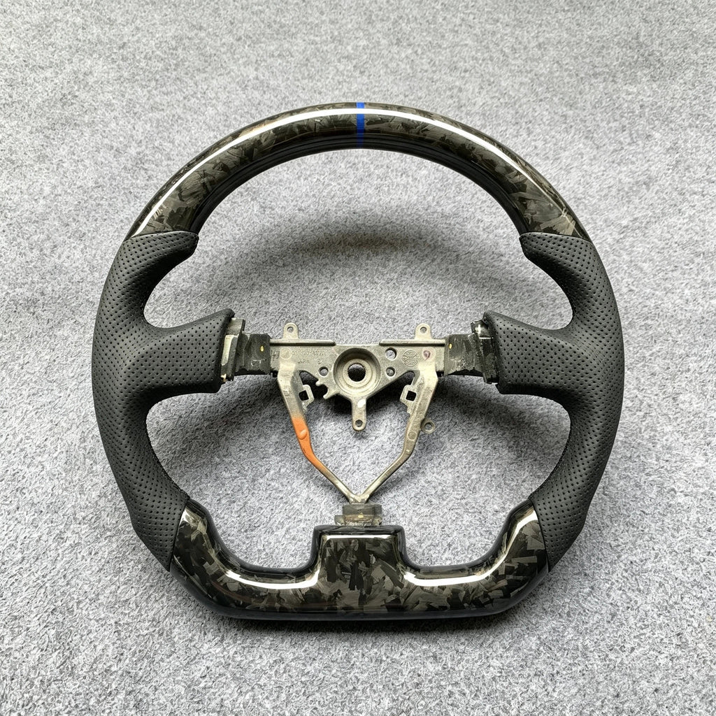 Forged Carbon Fiber Steering Wheel Fits Subaru 2004-2007 WRX STI / 2005-2008 Forester / 2005-2007 Legacy