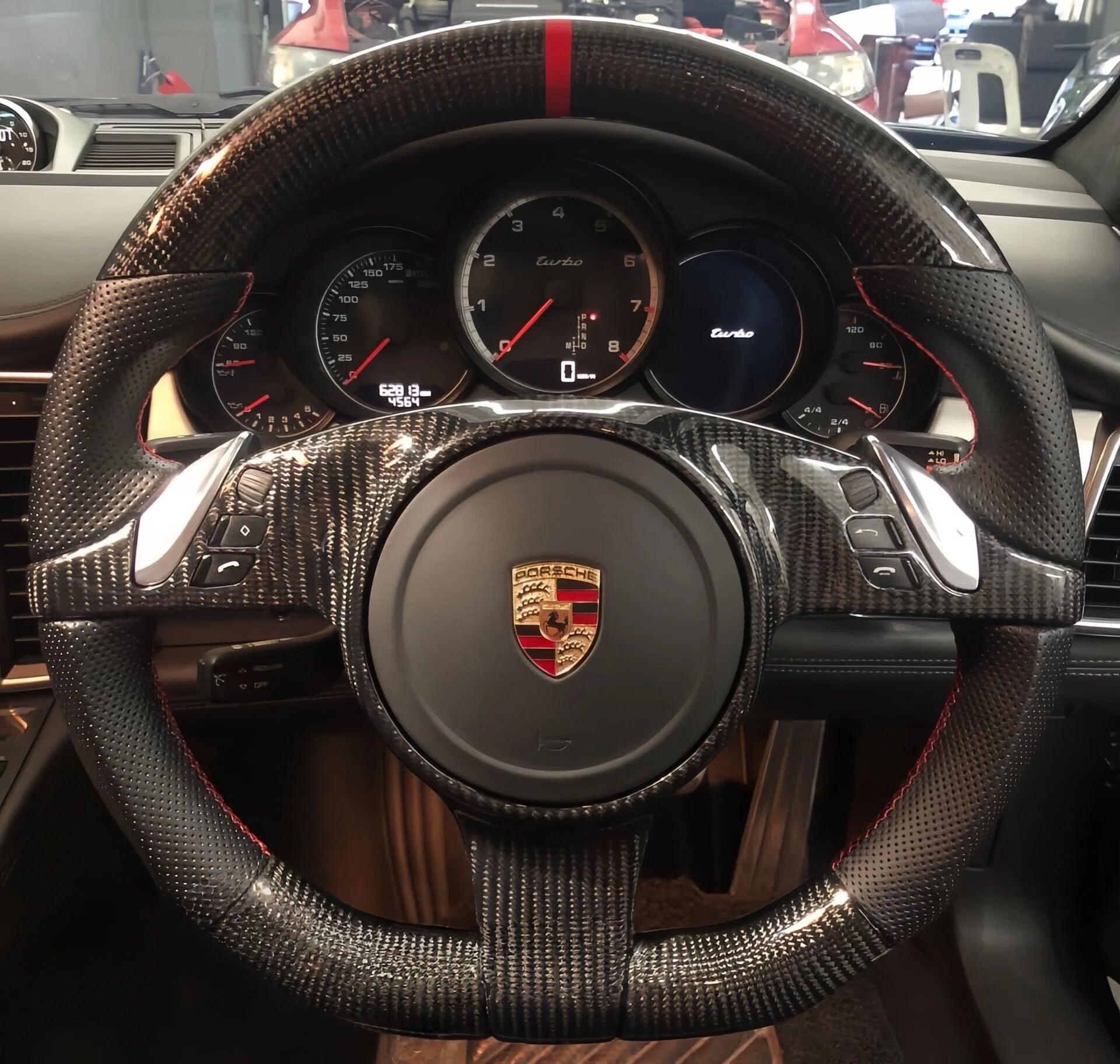 Carbon Fiber Steering Wheel Fits Porsche Panamera (970) 2009–2016