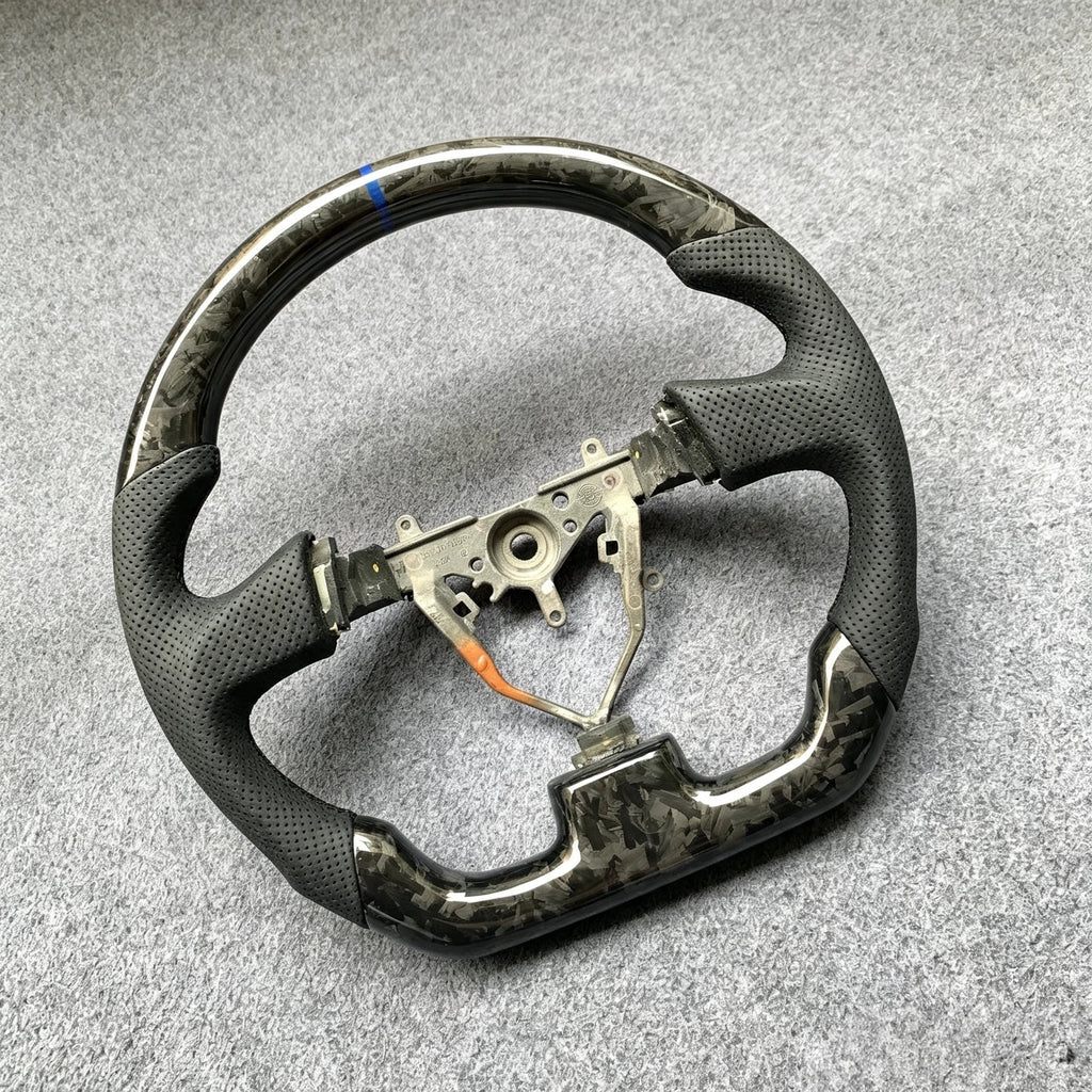 Forged Carbon Fiber Steering Wheel Fits Subaru 2004-2007 WRX STI / 2005-2008 Forester / 2005-2007 Legacy