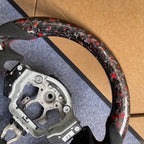 Red Forged Carbon Fiber Steering Wheel Fits Nissan 370Z 2009-2020