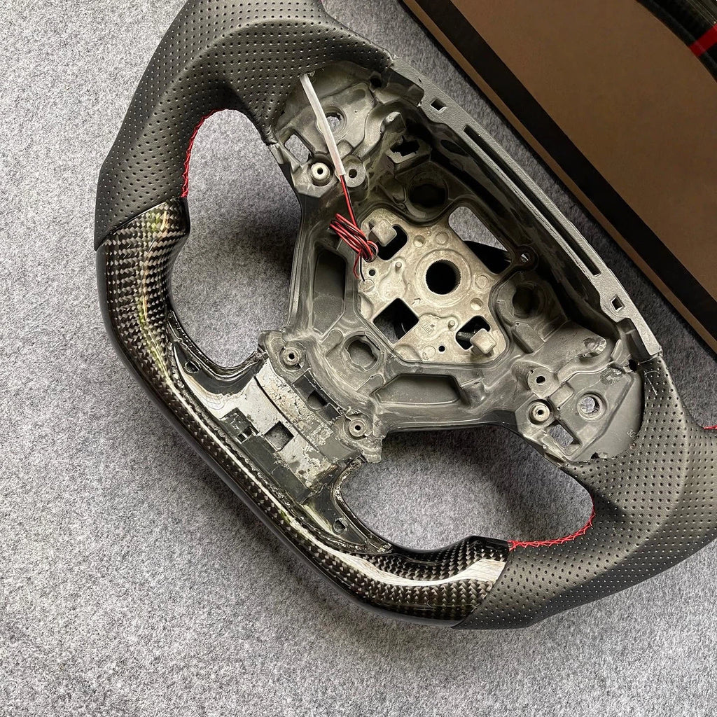 LED Carbon Fiber Steering Wheel For Chevrolet Camaro ZL1