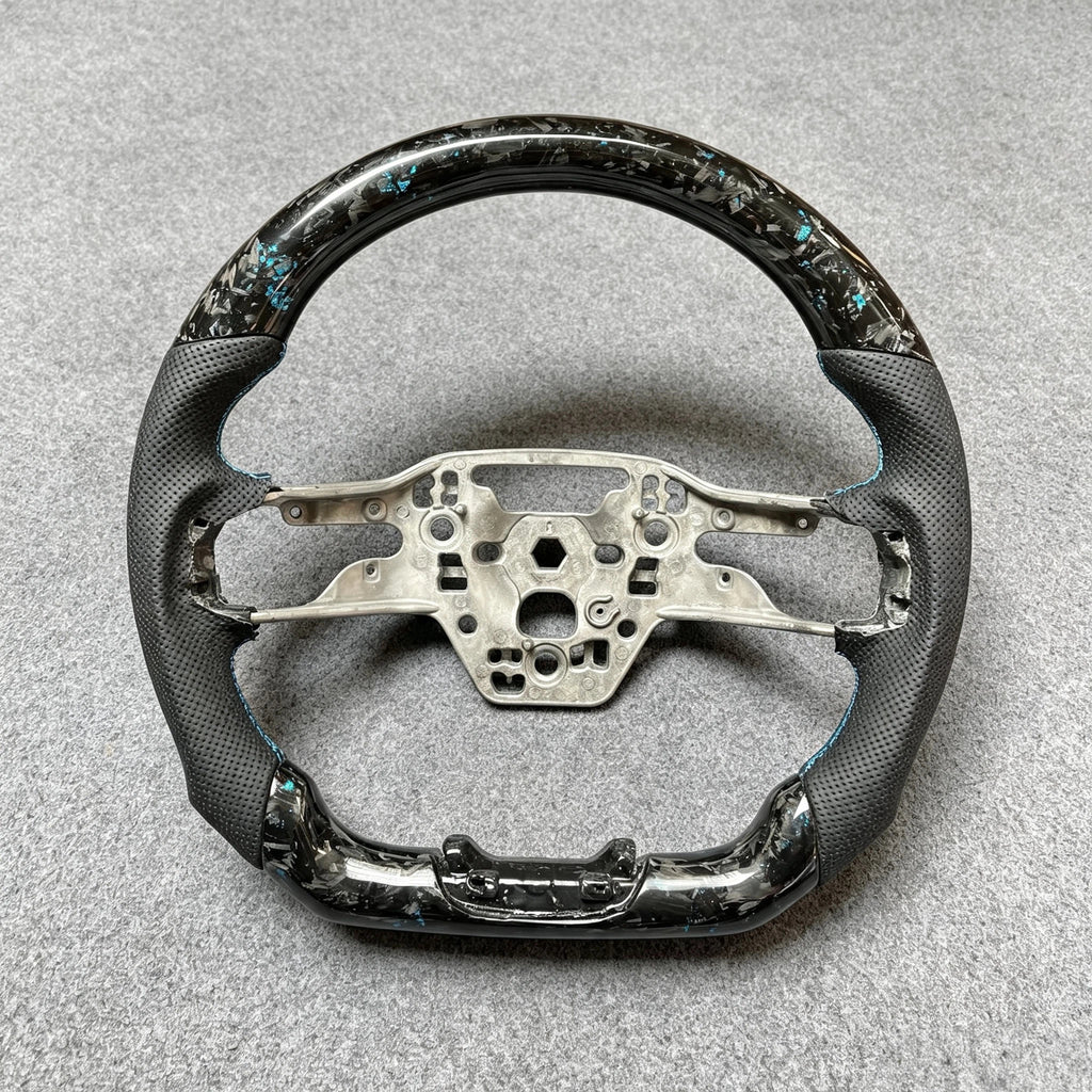 Forged Carbon Fiber Steering Wheel For Ford Mustang S650 2024+