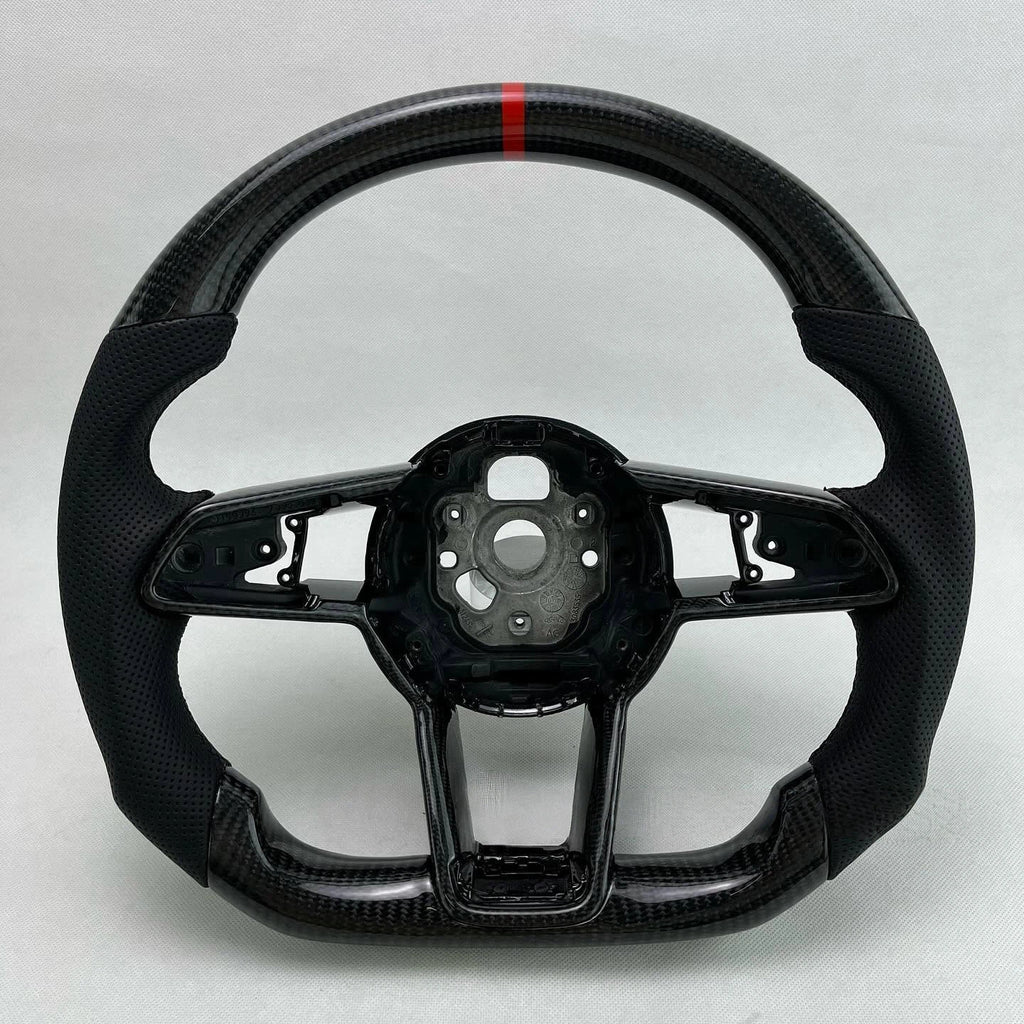 Real Carbon Fiber Steering Wheel For Audi 2018 R8 V10 Performance