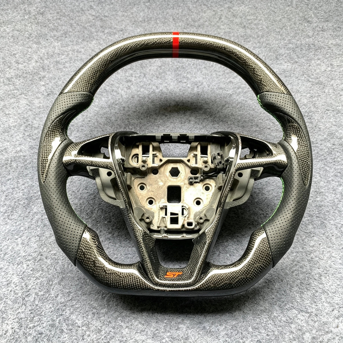 Honeycomb Carbon Fiber Steering Wheel Fits Ford Fusion Mondeo Edge 2013-2020