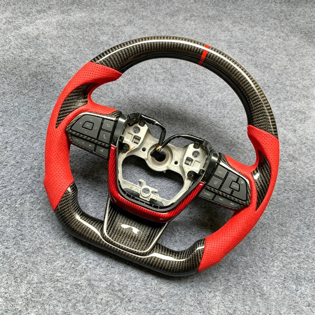 Carbon Fiber Steering Wheel Fits Toyota Highlander Sienna 2020-2026