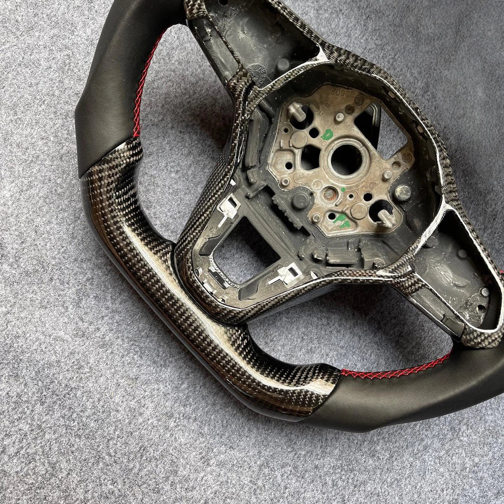 Carbon Fiber Steering Wheel Fits VW Golf MK8 Jetta