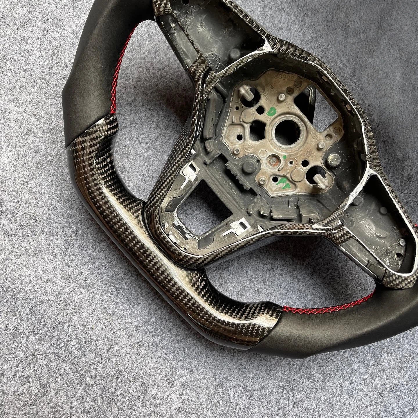 Carbon Fiber Steering Wheel Fits VW Golf MK8 Jetta