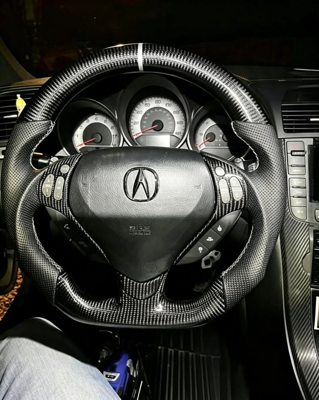 Carbon Fiber Steering Wheel for Acura TL 2007-2008