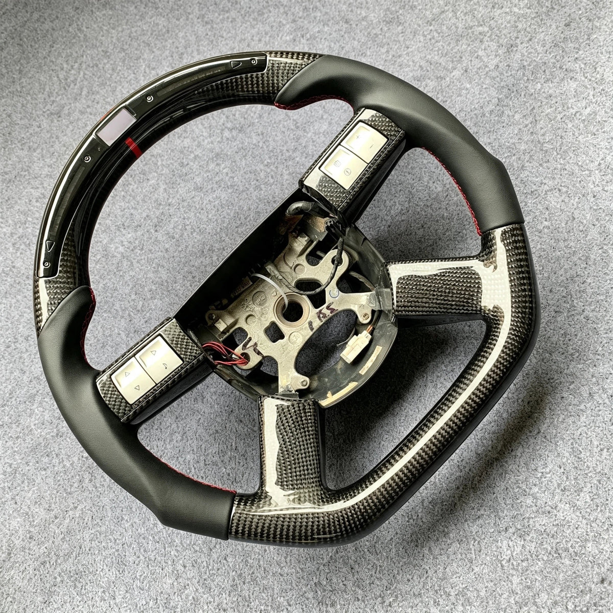 LED Carbon Fiber Steering Wheel Fits 2005-2010 Dodge Charger Challenger Chrysler 300 C SRT