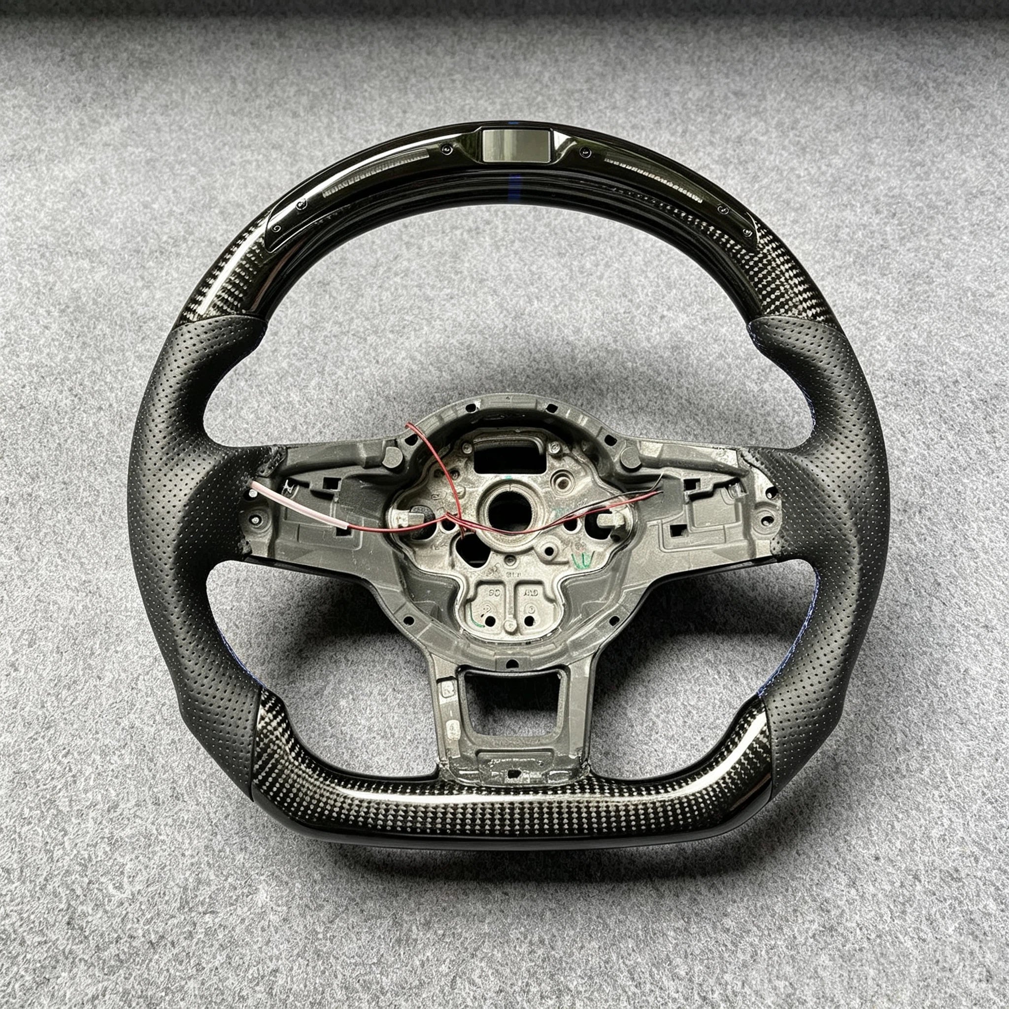 LED Carbon Fiber Steering Wheel Fits VW MK7 GTI R Jetta