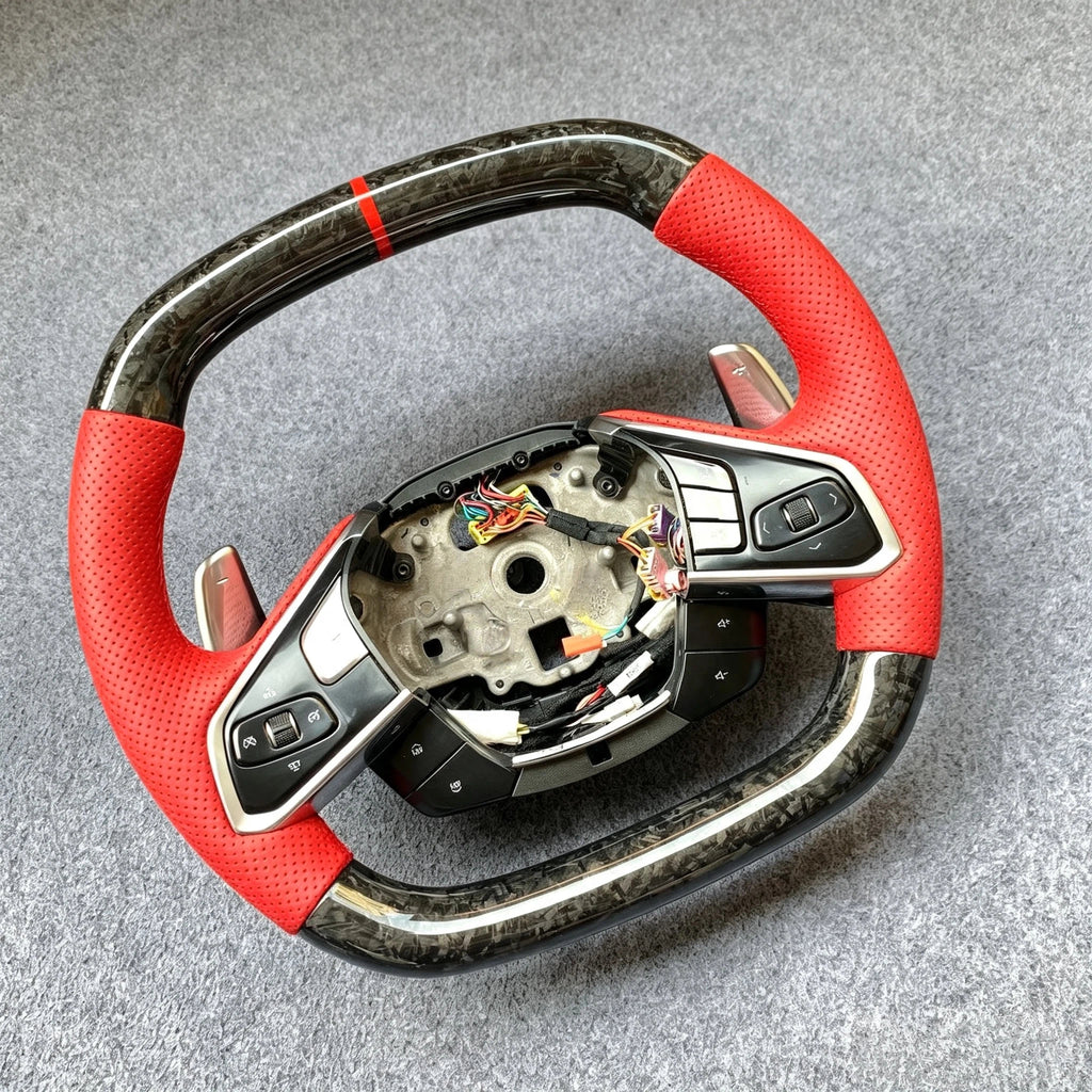 Forged Carbon Fiber Steering Wheel Fits Corvette C8 Z06 2020-2026