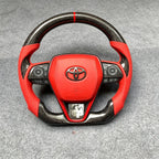 Honeycomb Carbon Fiber Steering Wheel Fits Toyota Camry 8th Gen