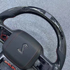 LED Carbon Fiber Steering Wheel Fits Ford F-150 2021-2026