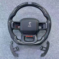 LED Carbon Fiber Steering Wheel Fits Ford F-150 2021-2026
